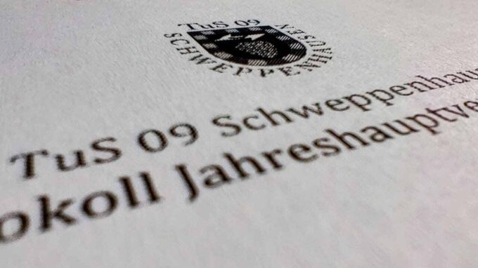 TuS 09 Schweppenhausen Jahrehauptversammlung 2024
